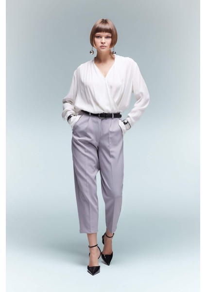 Tapered Fit Cepli Kısa Paça Pantolon B1673AX23AU