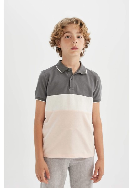 Erkek Çocuk Polo Yaka Pike Kısa Kollu Tişört