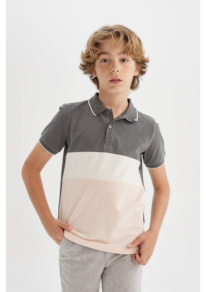 Erkek Çocuk Polo Yaka Pike Kısa Kollu Tişört fırsatları