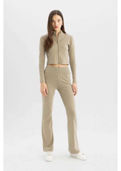 Coool Flare Fit Ribana Basic Eşofman Altı D0651AX24SP