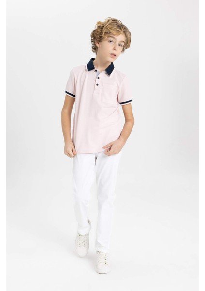 Erkek Çocuk Pike Kısa Kollu Polo Tişört B6830A824SM fiyatları