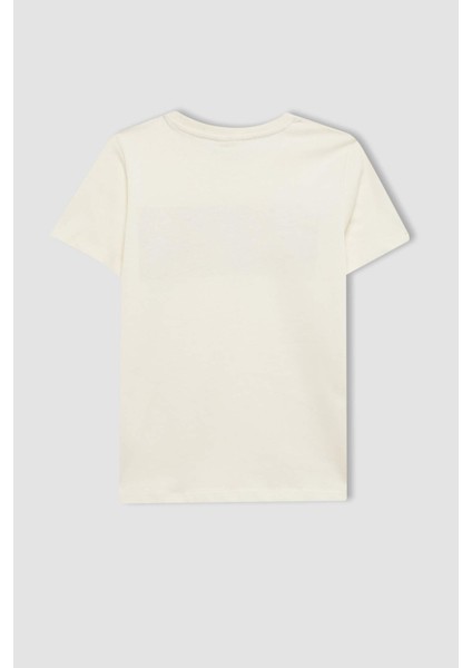 Erkek Çocuk Bisiklet Yaka Çiçekli Kısa Kollu Tişört Z9327A624SM modelleri