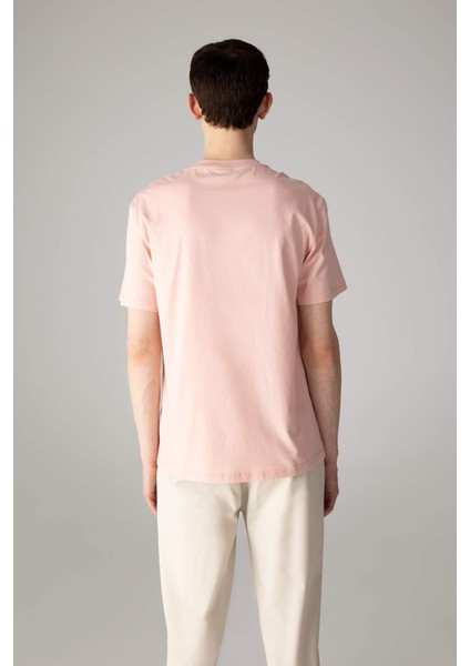 New Regular Fit Bisiklet Yaka Basic Düz %100 Pamuk Kısa Kollu Tişört V7699AZ24SP