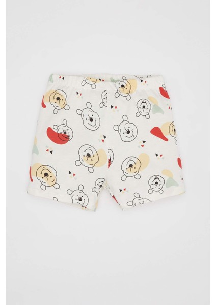 Erkek Bebek Disney Winnie The Pooh Kısa Kollu Şortlu Penye Pijama Takımı C1506A524HS