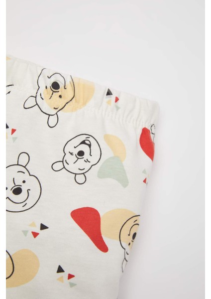 Erkek Bebek Disney Winnie The Pooh Kısa Kollu Şortlu Penye Pijama Takımı C1506A524HS