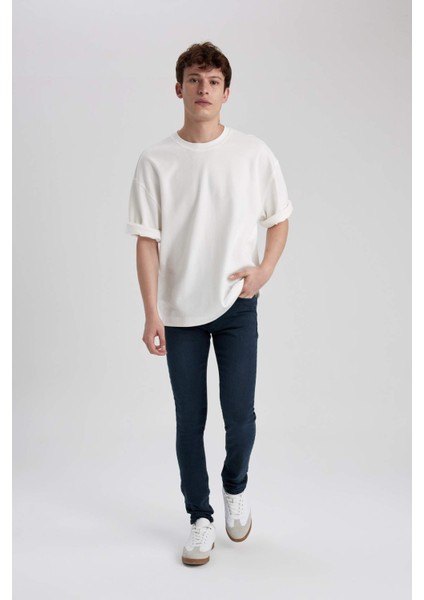 Super Skinny Fit En Dar Kalıp Normal Bel Ekstra Dar Paça Jean Pantolon C0567AX23AU