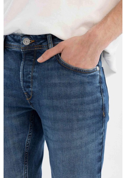 Pedro Slim Fit Dar Kalıp Normal Bel Dar Paça Jean Pantolon D0010AX24SM