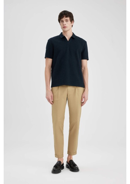 Regular Fit Basic Düz Kısa Kollu Polo Tişört B6533AX24SP