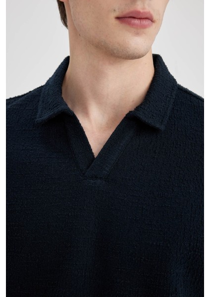 Regular Fit Basic Düz Kısa Kollu Polo Tişört B6533AX24SP