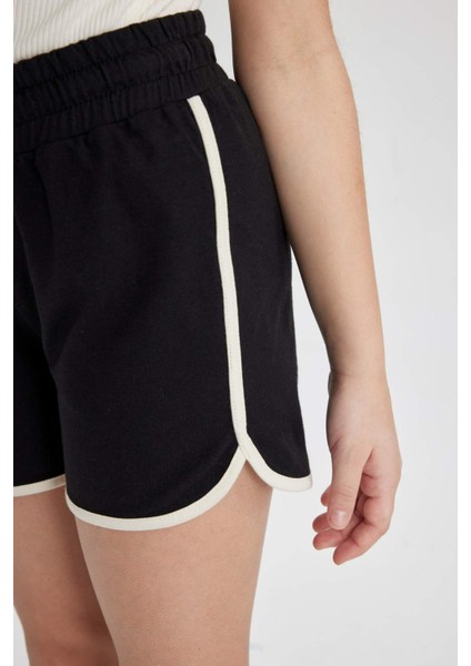 Kız Çocuk Beli Lastikli Basic Düz Şort B5164A824HS indirimleri