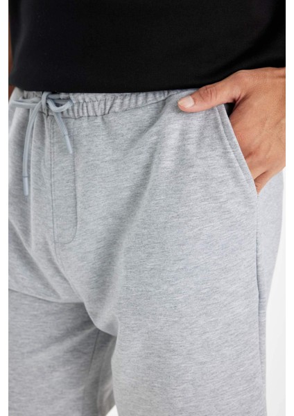 Regular Fit Basic Düz Bermuda Şort D7920AX24SM