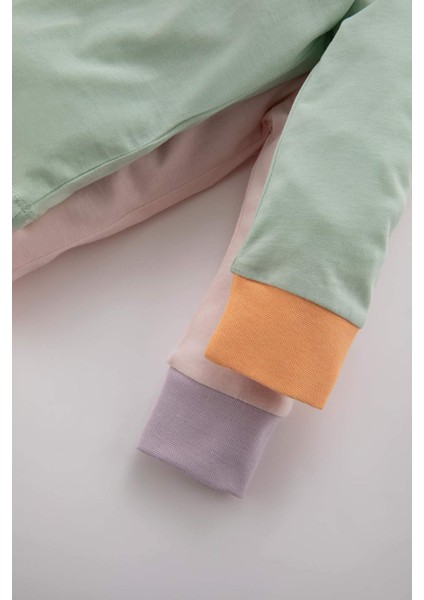 Kız Bebek Slogan Baskılı Uzun Kollu Penye 4'lü Peny ePijama B0781A523AU fırsatları