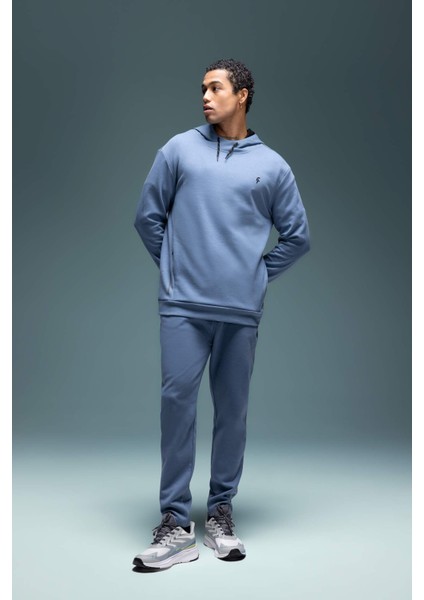 Fit Jogger Eşofman Altı Slim Fit Dar Kesim Beli Lastikli Cepli Düz Paça S3309AZ24SP