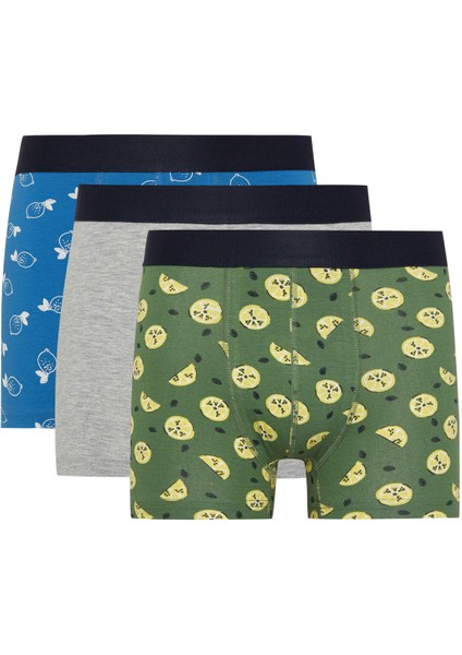 Regular Fit 3'lü Boxer Y3179AZ24SM