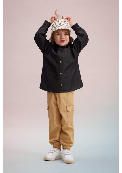Erkek Bebek Kargo Fit Gabardin Pantolon C0639A524SP