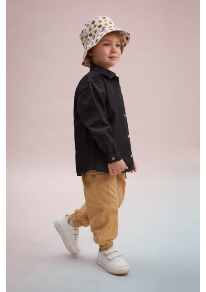 Erkek Bebek Kargo Fit Gabardin Pantolon C0639A524SP