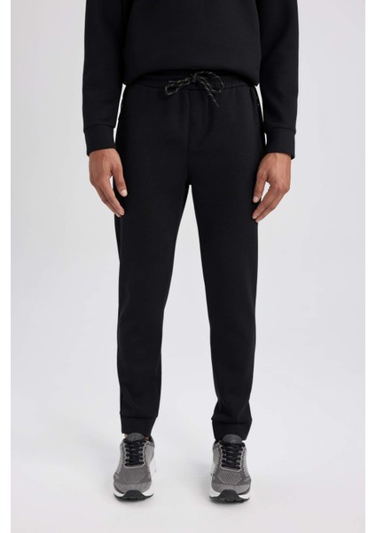 Fit Sporcu Jogger Eşofman Altı Slim Fit Dar Kesim Skuba Dalgıç Kumaş Standart Paça C0485AX23WN