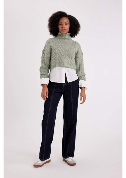 Yarım Balıkçı Yaka Triko Kazak B5443AX23WN fiyatları