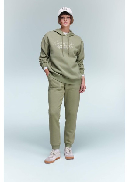 Relax Fit Kapüşonlu Kalın Sweatshirt A9274AX23WN