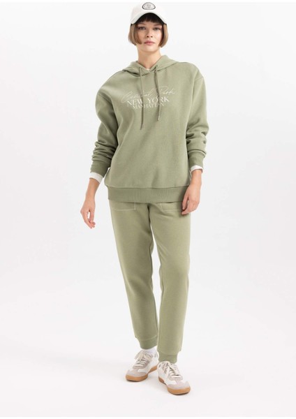 Relax Fit Kapüşonlu Kalın Sweatshirt A9274AX23WN