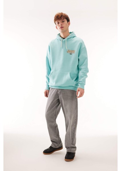 Marvel Comics Oversize Fit Kapüşonlu Sırt Baskılı Kalın Sweatshirt A7877AX23WN fiyatları