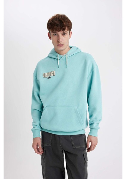 Marvel Comics Oversize Fit Kapüşonlu Sırt Baskılı Kalın Sweatshirt A7877AX23WN indirimleri