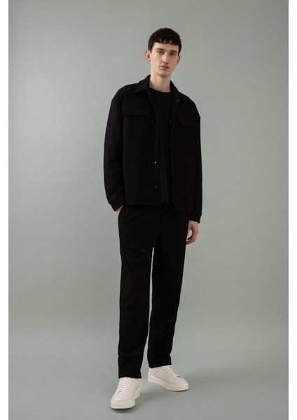 Yazlık Kumaş Pantolon Tapered Fit Normal Kesim Düz Paça Her Yöne Esneyen B6584AX24SP