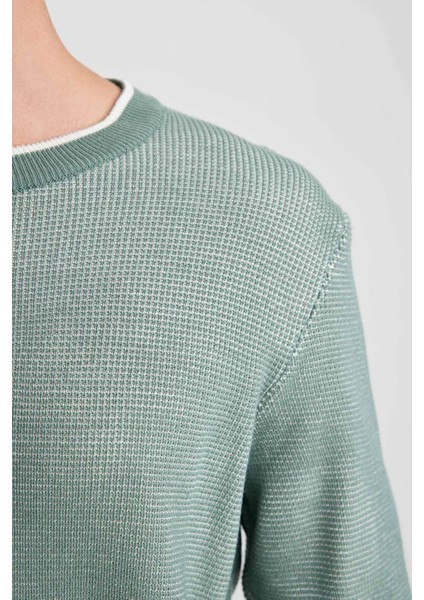 Standart Fit Normal Kesim Bisiklet Yaka Triko Kazak B0923AX23WN indirimleri