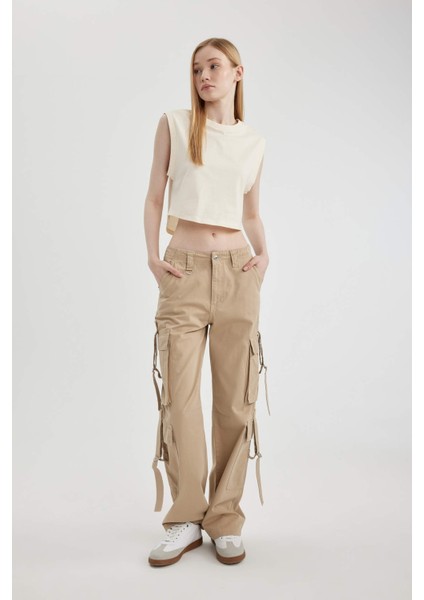 Coool Loose Fit Bisiklet Yaka Basic Düz Atlet Z4268AZ24SM