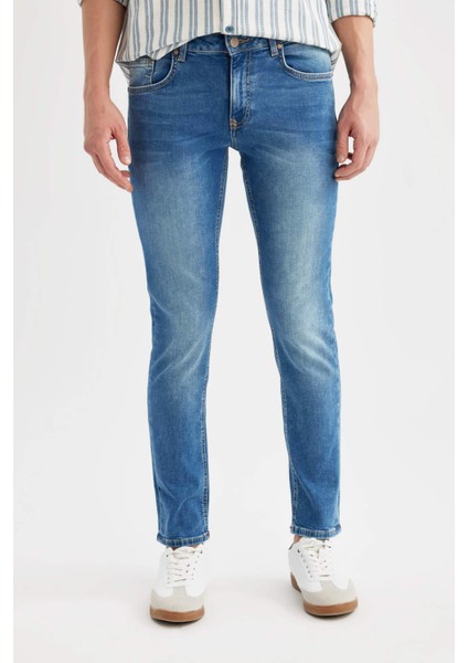 Carlo Skinny Fit Ekstra Dar Kalıp Normal Bel Ekstra Dar Paça Jean Pantolon B4672AX24SP