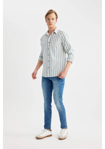 Carlo Skinny Fit Ekstra Dar Kalıp Normal Bel Ekstra Dar Paça Jean Pantolon B4672AX24SP