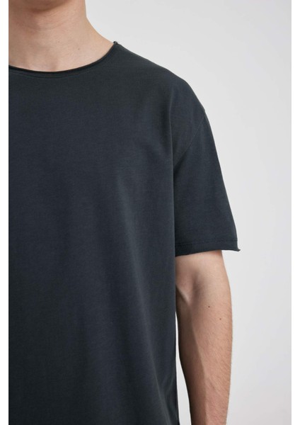 Regular Fit Bisiklet Yaka Kısa Kollu Basic Tişört B7755AX24SM
