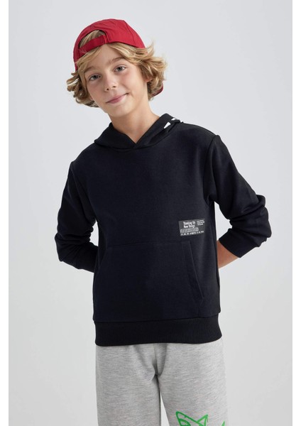 Erkek Çocuk Oversize Geniş Kalıp Kapüşonlu Sweatshirt A6584A823WN indirimleri