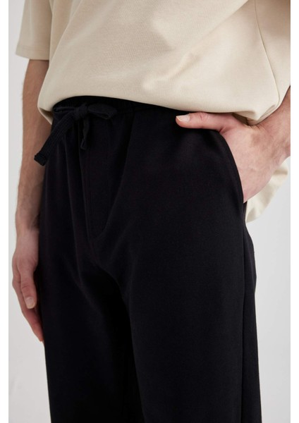 Regular Fit Eşofman Altı Beli Bağcıklı Cepli Düz Paça B0593AX24SP