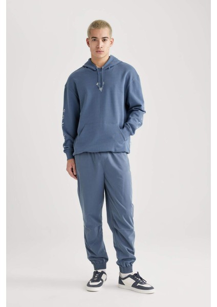 Vikings Valhalla Boxy Fit Kapüşonlu Sırt Baskılı Sweatshirt B5534AX24SP