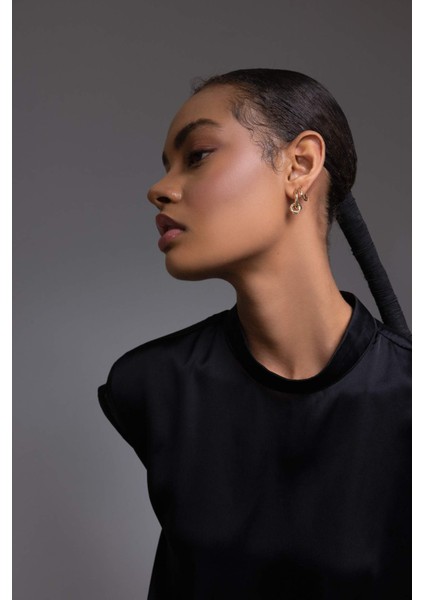 Kadın 2'li Gold Halka Küpe B9542AXNS