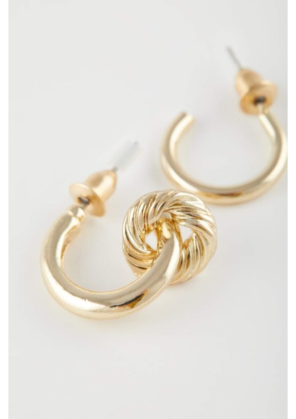 Kadın 2'li Gold Halka Küpe B9542AXNS modelleri