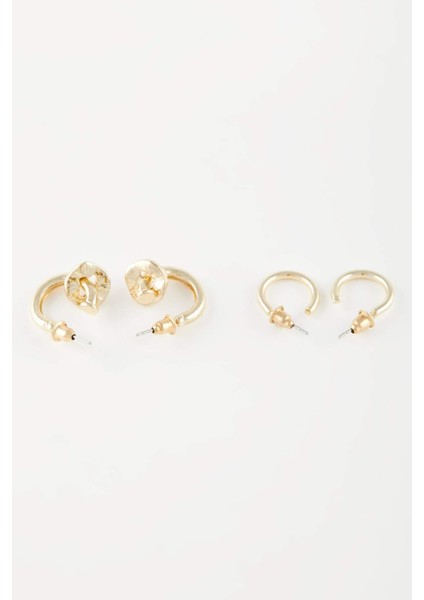 Kadın 2'li Gold Halka Küpe B9542AXNS fırsatları