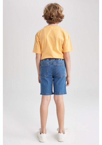 Erkek Çocuk Basic Düz Jean Şort Z5069A623SM indirimleri