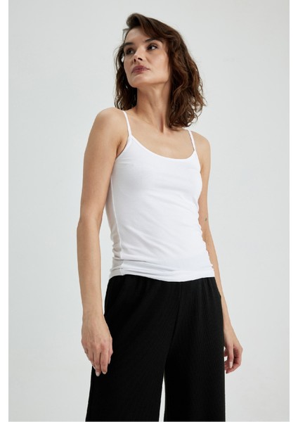 Fall in Love Pamuklu Askılı Beyaz Atlet M6858AZ23SP fırsatları