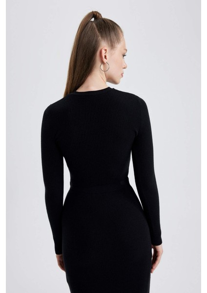Coool Slim Fit Bisiklet Yaka Triko Kazak A2057AX23AU indirimleri