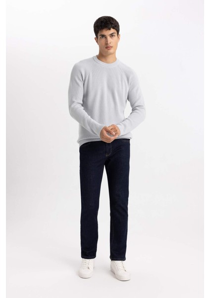 Standart Fit Normal Kesim Bisiklet Yaka Basic Düz Triko Kazak A8458AX24SP fiyatları