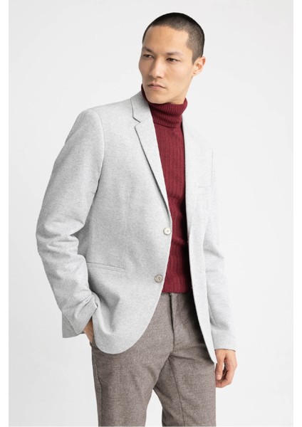 Slim Fit Dokulu Blazer Ceket N0503AZ23SP