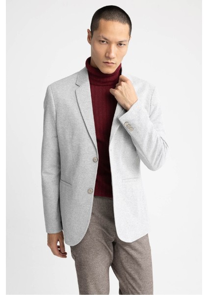 Slim Fit Dokulu Blazer Ceket N0503AZ23SP modelleri