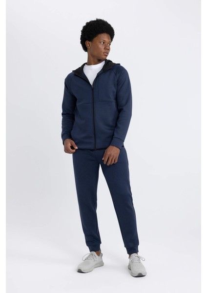 Fit Jogger Eşofman Altı Slim Fit Dar Kesim Skuba Dalgıç Kumaş Lastikli Paça Beli Bağcıklı Cepli Z9112AZ24SP