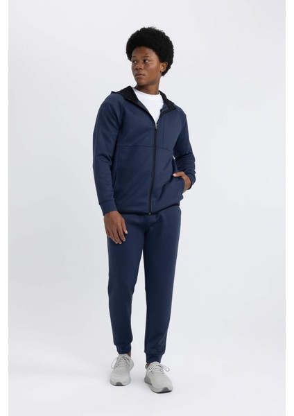Fit Jogger Eşofman Altı Slim Fit Dar Kesim Skuba Dalgıç Kumaş Lastikli Paça Beli Bağcıklı Cepli Z9112AZ24SP