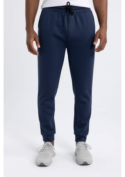 Fit Jogger Eşofman Altı Slim Fit Dar Kesim Skuba Dalgıç Kumaş Lastikli Paça Beli Bağcıklı Cepli Z9112AZ24SP