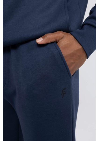 Fit Jogger Eşofman Altı Slim Fit Dar Kesim Skuba Dalgıç Kumaş Lastikli Paça Beli Bağcıklı Cepli Z9112AZ24SP