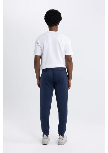 Fit Jogger Eşofman Altı Slim Fit Dar Kesim Skuba Dalgıç Kumaş Lastikli Paça Beli Bağcıklı Cepli Z9112AZ24SP