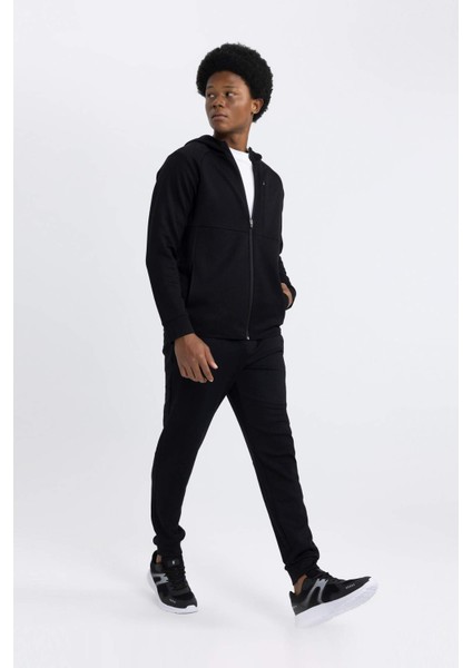 Fit Jogger Eşofman Altı Slim Fit Dar Kesim Skuba Dalgıç Kumaş Lastikli Paça Beli Bağcıklı Cepli Z9112AZ24SP